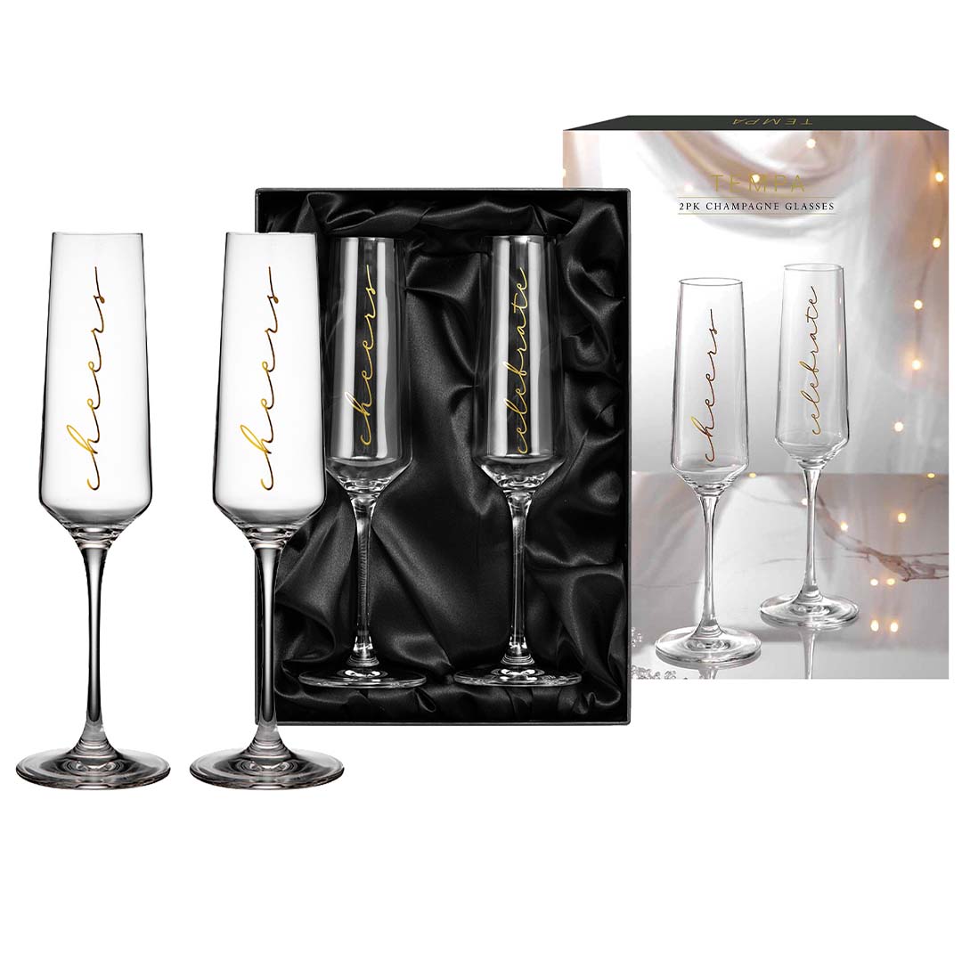 Celebration Cheers & Celebration Champagne Glasses - Set of 2 – Ladelle